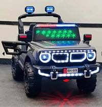 Pampam Toys Battery Operated Jeep for Kids – Ride-On Toy Car with Bluetooth Music, LED Lights, Remote Control & Rugged Off-Road Wheels