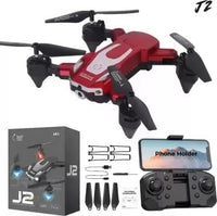 J2 Drone with HD Dual Camera | Foldable Quadcopter with Altitude Hold | One-Key Takeoff & Landing | Multiple Flight Modes | Remote Control Drone for Kids & Beginners