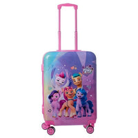 PamPam Trolley Luggage/Trolley Suitcase, 60cm (20 inches) My Pony Kids Purple, Pink and Purple Print
