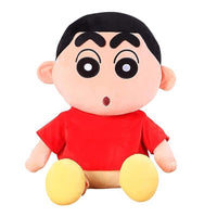 Pampam Toys Shin-chan Plush Toy, Soft Stuffed Character Doll, Red 30cm