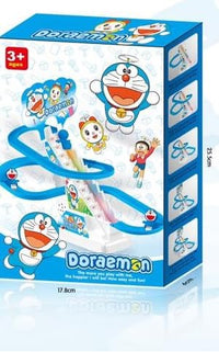 Pampam Toys Doraemon Musical Slide Track Toy with Climbing Figures, Lights & Sound Effects (Ages 3+)