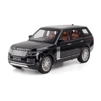 Pampam Toys  Die Cast Metal Toy Car 1:24 Defender Model, Pullback Toy Car with Sound and Light, Set of 6, (Black)