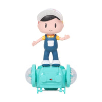 Musical Revolve and Dancing Omni Directional Boy Doll Toy for Kids with Beautiful Light