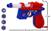PamPam Toy Musical Toy Gun for Kids with Light Effects, Sound and Telescope, Red and Blue
