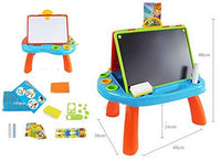 Educational Double-Sided Kid's Portable Learning Easel with Magnetic Drawing WhiteBoard & Writing Blackboard