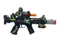 Pampam Toys Falcons Automatic Music Gun – Water Spray Toy Gun with Dynamic Sound, Vibrant LED Lights & Vibration Action for Kids