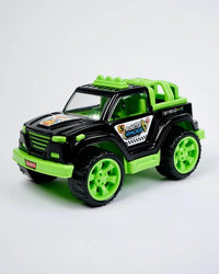 PamPam Monster Racing Jeep, Off-Road Toy Car, Black and Green