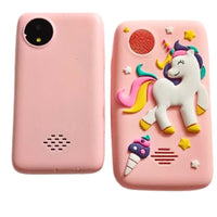 Kids Smartphone Toy with MP3 Music Player Dual toyCamera for Selfies in-Built Games 2.4" Screen 8MP Camera Toys for Boys & Girls (Pink)