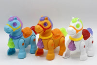 Pampam Toys Battery Operated Dancing Horse Toy for Kids with Music, Orange