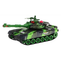 Pampam Toys Pub-G Camouflage Green Tank with Remote Control, Lights and Sounds