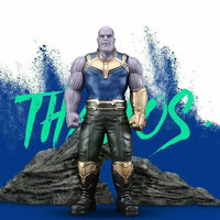 Avengers Marvel  Thanos Action Figure, 26cm Collectible Character Toy, Navy Blue and Gold Armor Design