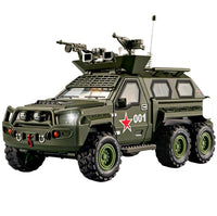1:24 Scale Kids Alloy Remote Control Tiger Wheeled Missile Armored Truck – Die-Cast Police & Military Model Car Toy for Boys | Fun RC Vehicle Gift