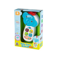 BIGfun Toys Musical Phone Toy with Colorful Lights, Cheerful Music, Peek-a-Boo Elephant, for Toddlers 18 Months and Above