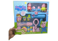 Pampam Toys Peppa Pig Beauty Kit Set, Pretend Play Toy with Makeup Accessories for Kids
