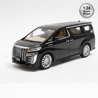 Pampam Toys Alphard Vellfire Executive Lounge Hybrid Diecast Model Car, 1:24 Scale, Black, Die-Cast Metal with Detailed Interior