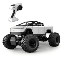 Cybertruck Style RC Monster Truck 4WD High-Speed Off-Road Remote Control Car with 2.4GHz Controller Big Rubber Tires Toy for Kids (Multicolor)