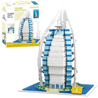 Burj-Al-Arab Hotel Building Blocks Set – 2280 PCS Dubai Landmark Architecture Model Kit | 3D DIY Construction Toy for Kids, Teens & Adults | UAE Famous Building | Compatible with Other Brands