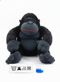 Pampam Toys Wubbs Range Large Black Gorilla Plush Toy, Soft Stuffed Animal