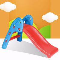 Pampam Toys Kids Slide for Indoor and Outdoor Use, Blue and Red, Non-Slip Steps with Wide Base, Smooth Slider with Handrail, 109.22 x 55.88 x 69.85 cm, Age 24+ Months
