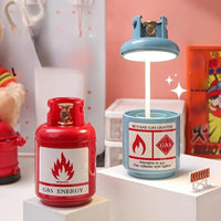 Pampam Toys Creative Gas Cylinder Shaped Desk Lamp, Pen Holder & Multifunctional Stationery Organizer