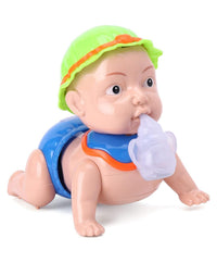 Talking, Running, Weeping Naughty Baby Crawling Toy with Lights and Sound for Babies, Green