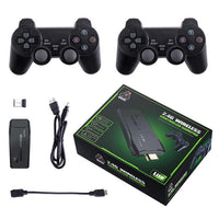 4K Ultra HD Arcade Game Video Stick Gaming Console Built In 10000 Retro Classic Games (64 GB) With Dual Wireless Controller For TV