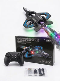 Pampam Toys Starfighter Interstellar Exploration Drone – RC Quadcopter with 360-Degree Stunts, LED Lights, and USB Rechargeable Battery