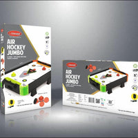 Air Hockey Jumbo Table Game, 90 x 52 x 16 cm, Indoor Family Game for Kids & Adults