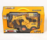 Wireless Remote Control LED Flash Light Toy Truck, Construction Vehicles Remote Control Toys Set