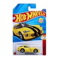 HotWheels 1:64 Scale 96 Dodge Viper GTS Then and Now Ages 3 Years and Up 176/250 (Yellow)