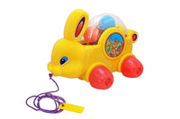 Baby Bunny Rabbit Pull Along Toddler Toy for Kids Go Crawling Age 1 Year and Above | Early Development Activity Toy | Best Gift Idea