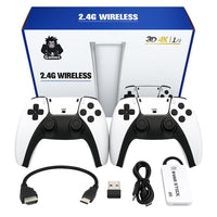 M15 RetroX 2.4G Wireless Game Console – Dual Controllers, HDMI Output, 128GB TF Support, USB & Micro USB, Multilingual System, Plug & Play TV Gaming for Kids & Adults, 24000 Games