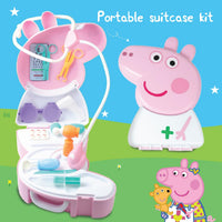 Peppa Pig Doctor Case Playset | Official Licensed Medical Kit with Stethoscope, Thermometer &15+ Accessories | Pretend Play Toy for Girls & Boys | Ages (3+) I Set for Kids