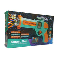 Pampam Toys Smart Gun Electronic Kids Pistol with Rotating Clip, Flashing Lights, Dynamic Songs & Rotating Wing