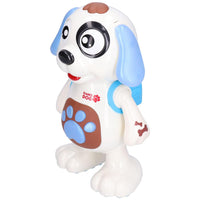 Dancing Dog, Stable Electric Toy Long Service Life for Baby Kid(Blue English Version)