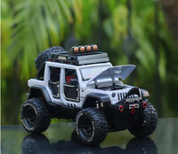 RC Off-Road Jeep Model, 4x4 Performance Exthreme, White, with Roof Rack and All-Terrain Tyres