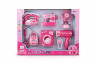 Pampam Toys  Kitchen Krush  Household Play Set, 6-in-1 Appliances with Light & Sound, Pink Mini Toys, Ages 3+