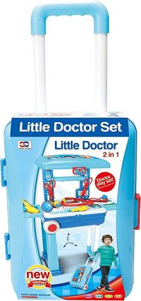 Little Doctor Set 2 in 1 Trolley for Kids | Doctor Kids Luggage Real Action Play Set | Doctor Kit for Boys & Girls(Doctor Set)