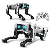Pampam toys  AI Robot 2.4GHz Remote Control Mechanical Dog with Voice Commands, Smart Walking Dancing Action, Interactive Robotic Pet Toy with LED Eyes, Rechargeable RC Robot Dog for Kids Age 3+