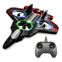 Pampam Toys ZF76 Thunder Charge Fighter Drone – 2.4GHz RC Quadcopter with Triple Light Effects, 360-Degree Rotation, and USB Rechargeable Battery