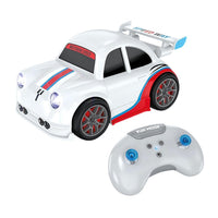 Pampam Toys Remote Control Racing Car - White Sports Car with "Extreme Speed" Decals, Working Headlights, and Fun Mode Wireless Remote Controller for Kids