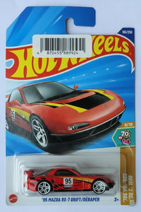 Pampam Toys Mazda RX-7 Drift Racing Car, Die-Cast Model, Red, #95