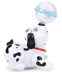 Pampam Toys Cute Dancing Dog Toy with Reflected 3D Lights & Wonderful Music for Kids, Battery Operated, Multicolor