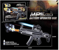 Pampam Toys MP5 Battery-Operated Toy Gun – Tactical Submachine Blaster with Fruit-Flavored Smoke Atomization Effect, Light-Up Scope, SFX Sound & LED Lights