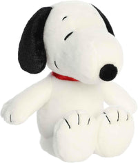 Pampam for Pets Snoopy Plush Dog Toy, 23 cm Medium, White with Black Ears Teddy