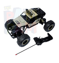 Remote Control Monster Truck with 2 Speeds and 4 Headlight Modes | Lithium Battery| Remote Control Car for Kids | Made in India Remote Control Car Toy for Boys and Girls (Gray)
