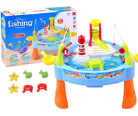 Water Paradise Fishing Game Set (Battery Operated) with Electric Rotation and Lights and Sounds for Kids,Multi Color