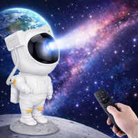 Astronaut Galaxy Projector Night Light – 360° Rotating Star Nebula Lamp with Remote, Timer & Adjustable Head for Kids Bedroom, Home Decor, Gaming Room & Party Lights