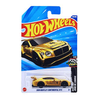 HotWheels 1:64 Scale 2018 Bentley Continental GT3 Ages 3 Years and Up 162/250 (Gold