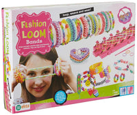 Pampam Fashion Loom Bands Jewelry Maker Kit, Multi-Colour Loose Beads & Bracelets Set for 5-Year-Old Girls, Birthday Gift Pack for Kids